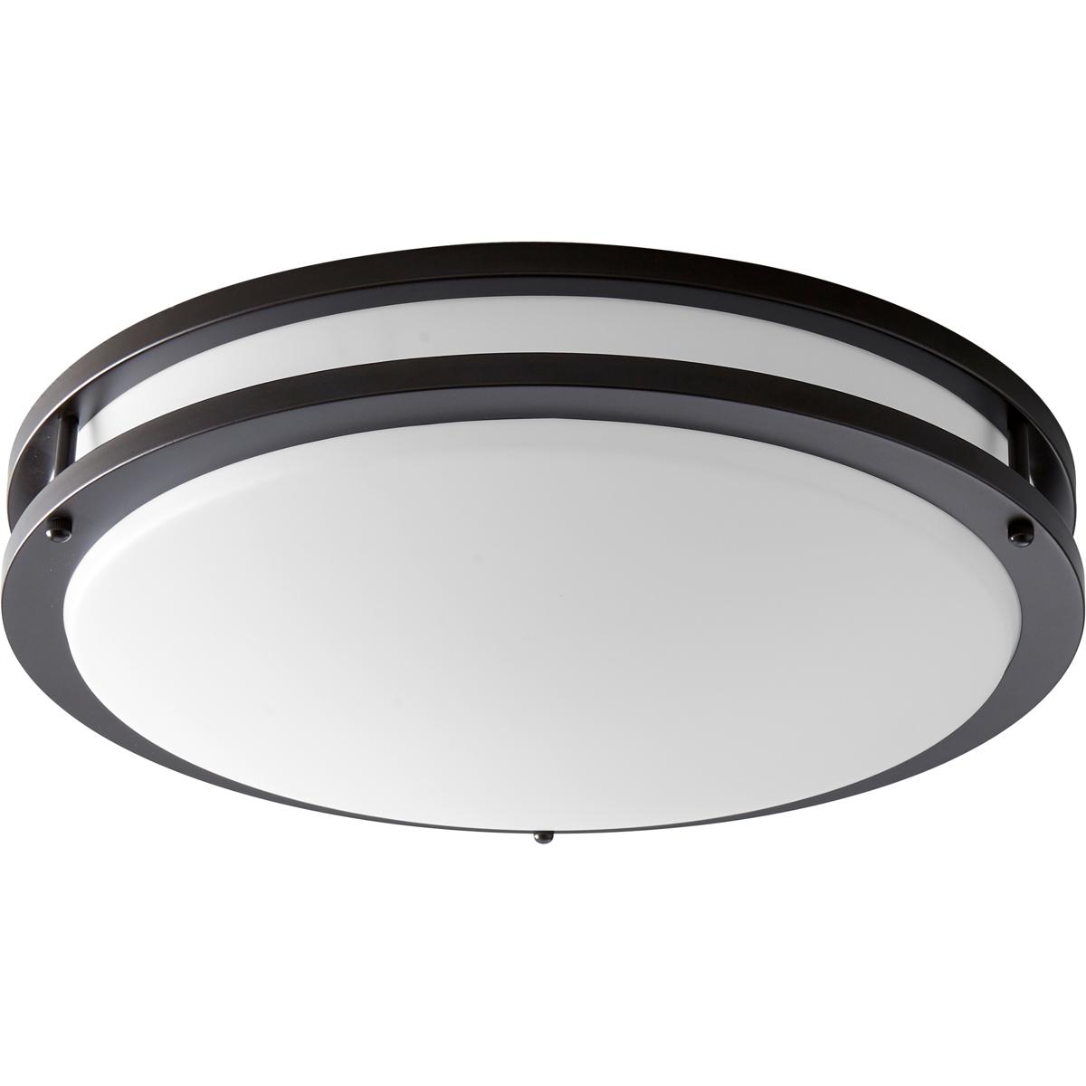 Oxygen Lighting 3-619-22-EM Oracle 1 Light 18 inch Oiled Bronze Flush Mount Ceiling Light