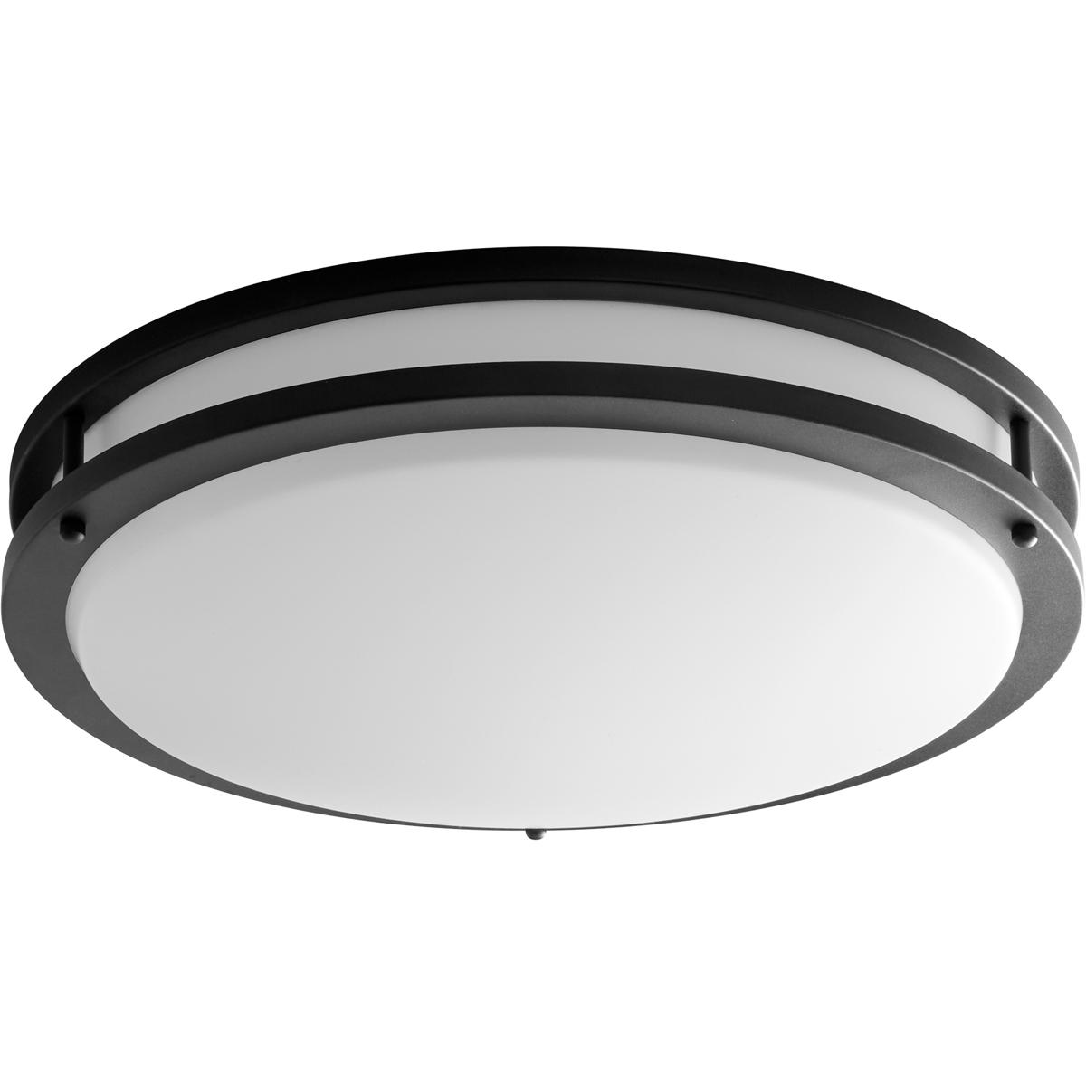 Oxygen Lighting 3-620-15-EM Oracle 2 Light 17.75 inch Black Flush Mount Ceiling Light in Included, 3000K