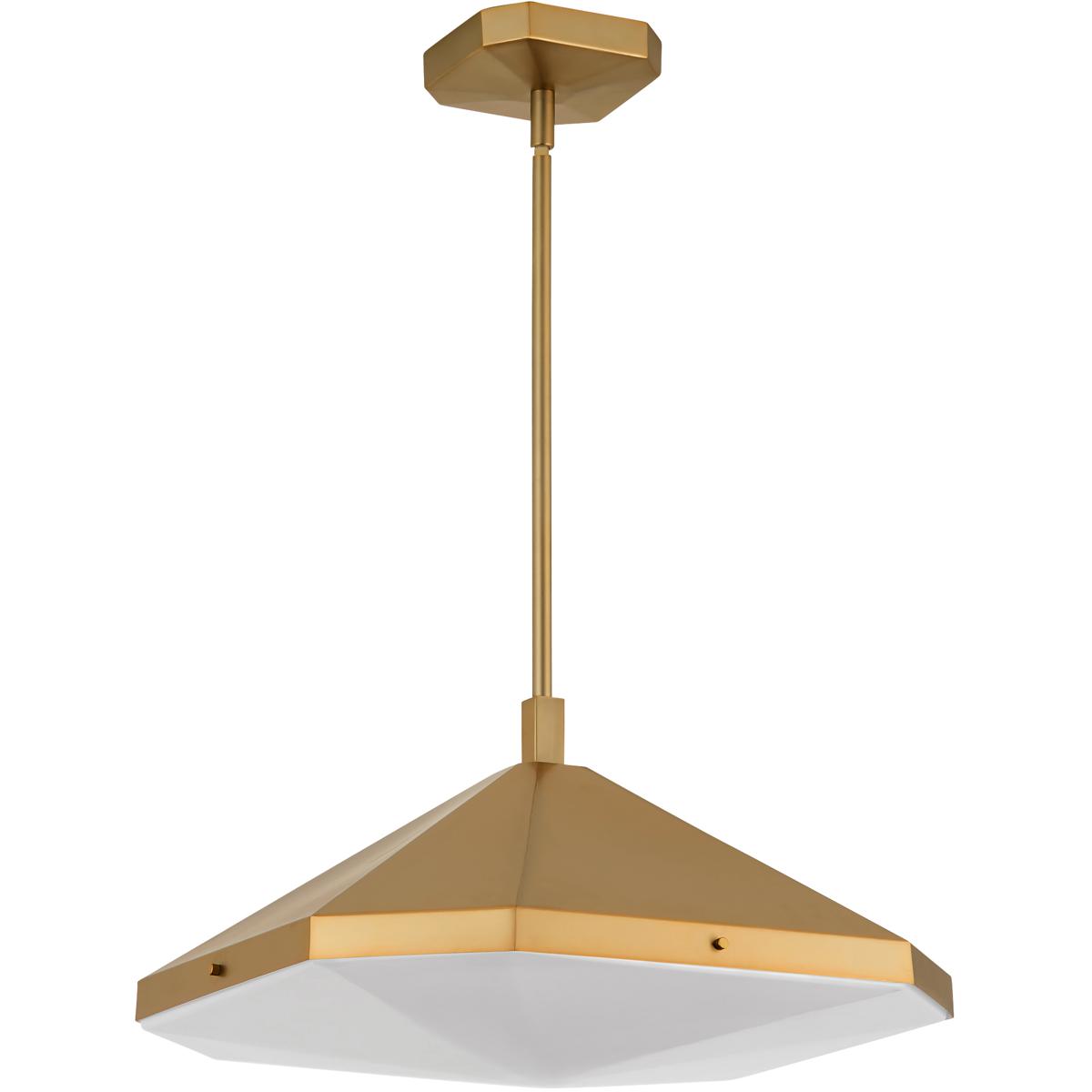 Oxygen Lighting 3-643-56 Tempe 21 inch Brushed Brass Pendant Ceiling Light