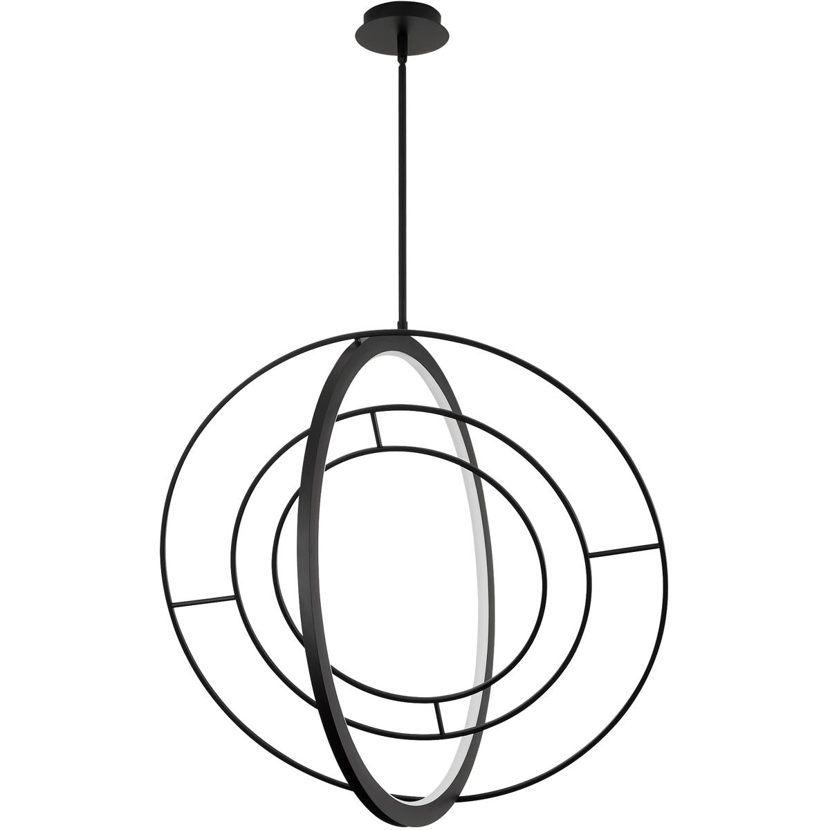 Oxygen Lighting 3-658-15 Galilei 1 Light Black Pendant Ceiling Light