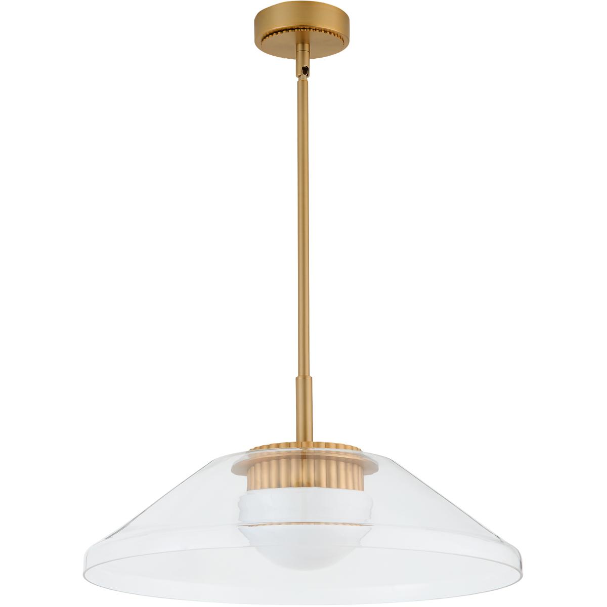 Oxygen Lighting 3-659-56 Eros 22 inch Brushed Brass Pendant Ceiling Light