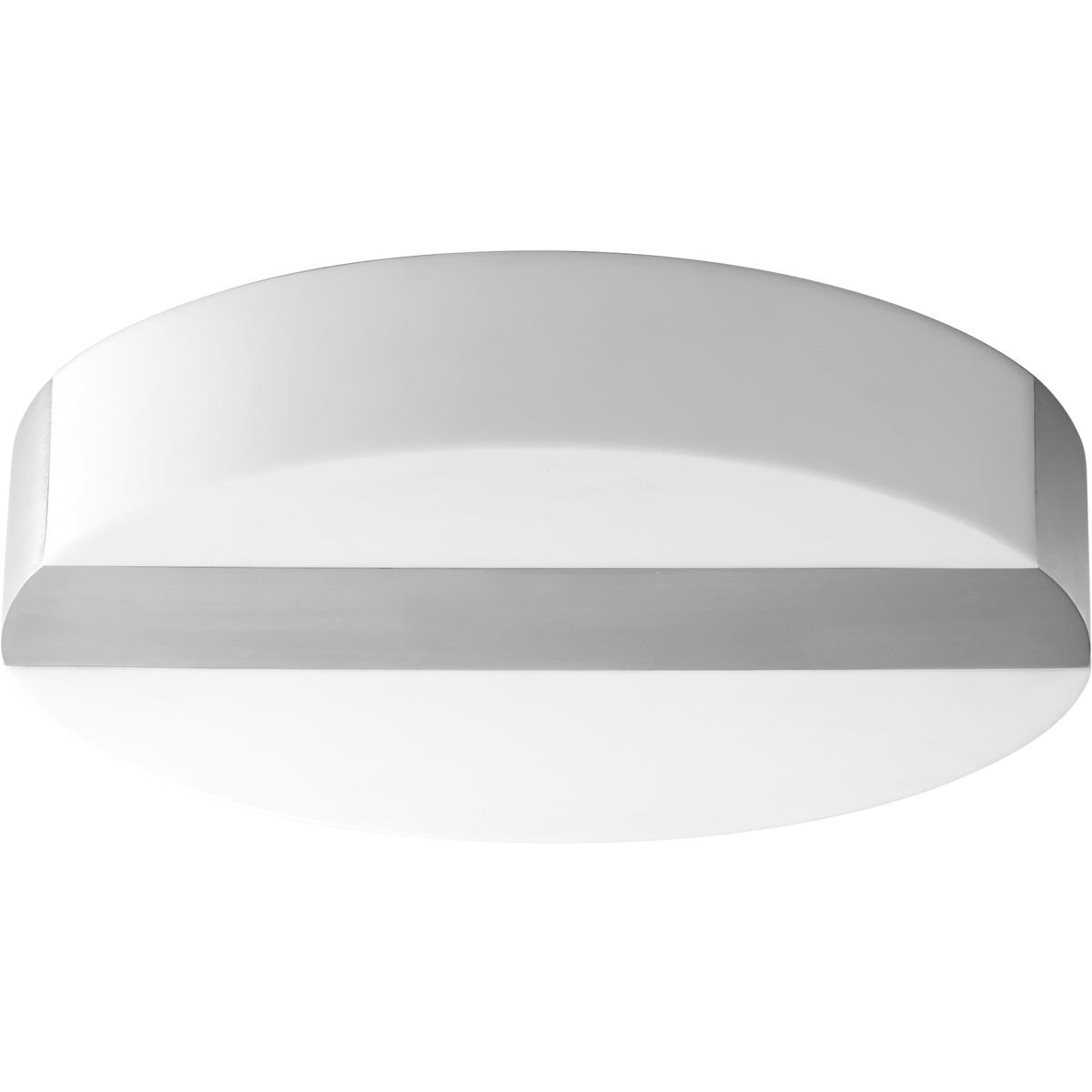 Oxygen Lighting 3-662-24 Aurora LED 14 inch Satin Nickel Flush Mount Ceiling Light