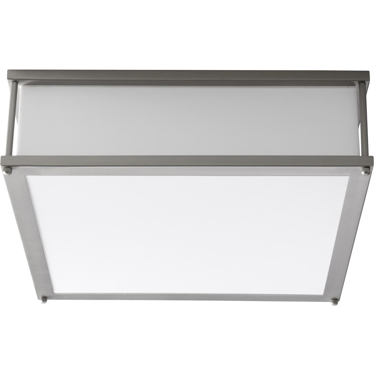 Oxygen Lighting 3-683-24-EM Modulo 2 Light 16 inch Satin Nickel Flush Mount Ceiling Light in Included, 3000K