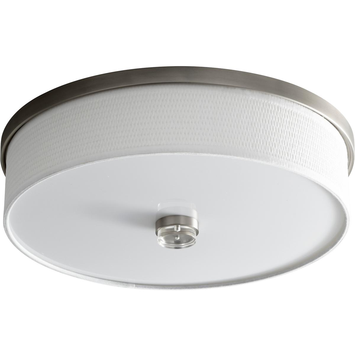 Oxygen Lighting 3-694-24-EM Echo 2 Light 14.5 inch Satin Nickel Flush Mount Ceiling Light in Included, 3000K