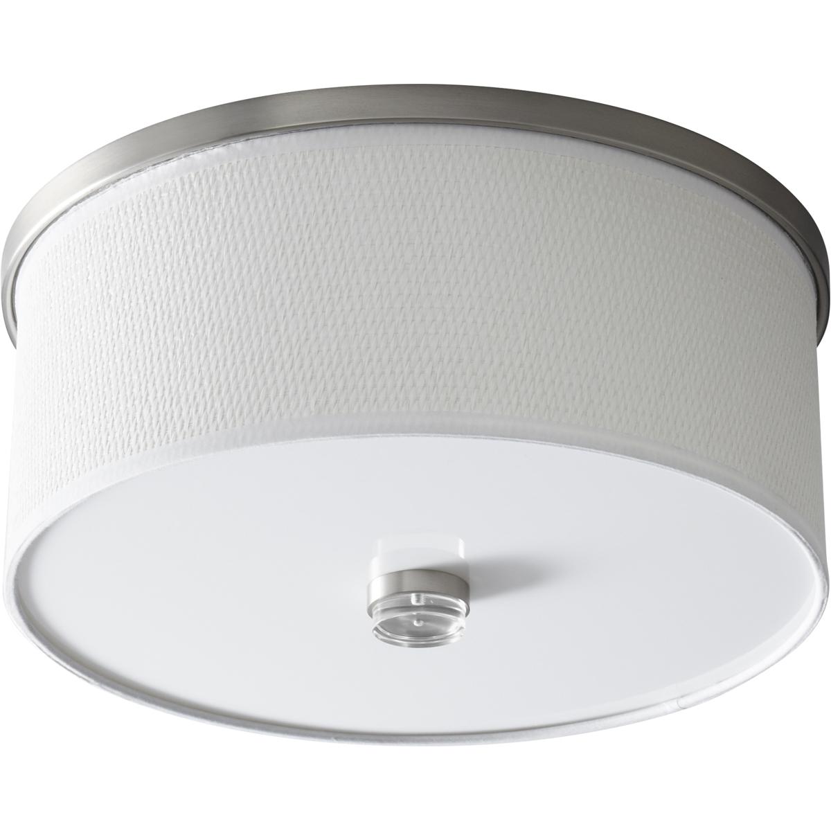 Oxygen Lighting 3-695-24 Echo 2 Light 15 inch Satin Nickel Flush Mount Ceiling Light