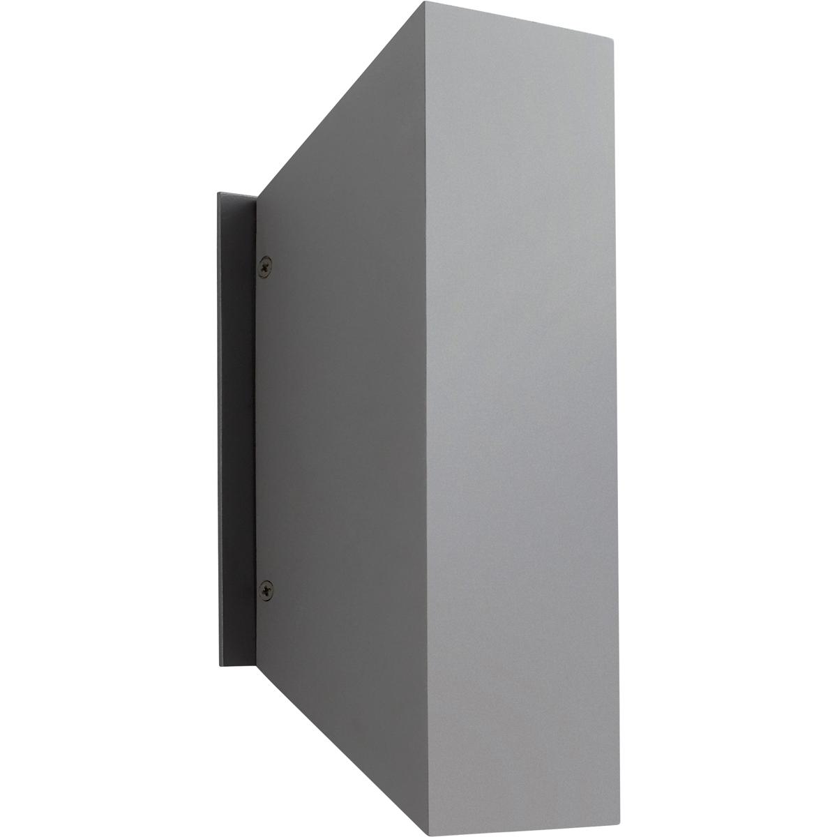 Oxygen Lighting 3-702-16 Duo 2 Light 12 inch Grey Outdoor Wall Sconce