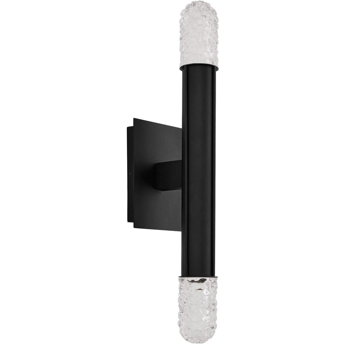 Oxygen Lighting 3-766-15 Pharos 2 Light 24 inch Black Outdoor Wall Sconce