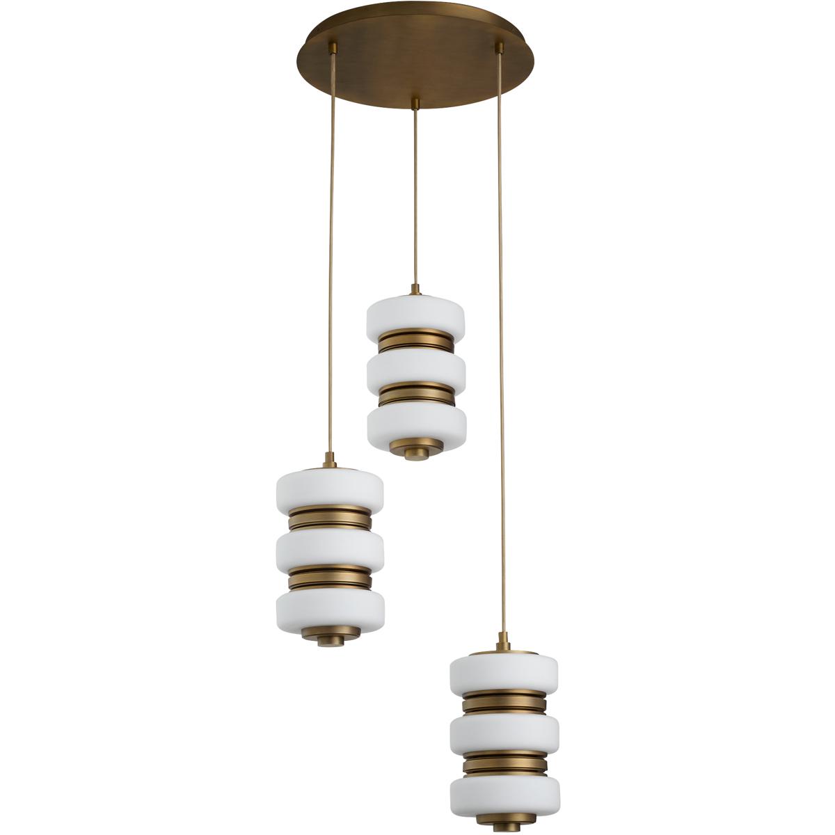 Oxygen Lighting 3-82-56 Favo 20.5 inch Brushed Brass Pendant Ceiling Light