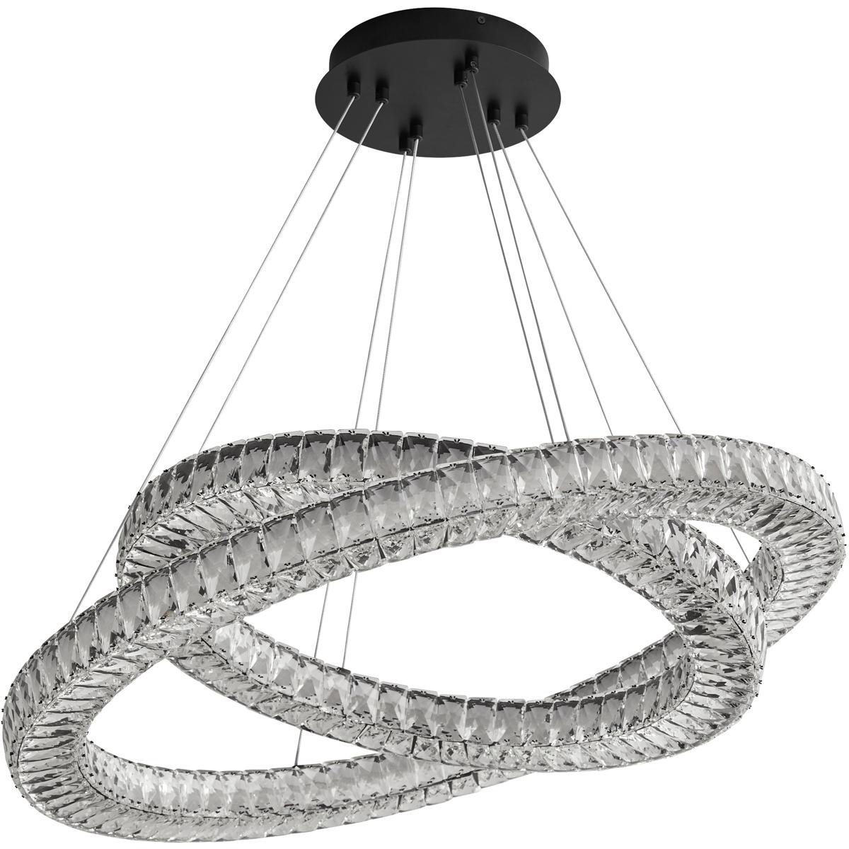 Oxygen Lighting 3-876-15 Elan 2 Light 32 inch Black Pendant Ceiling Light