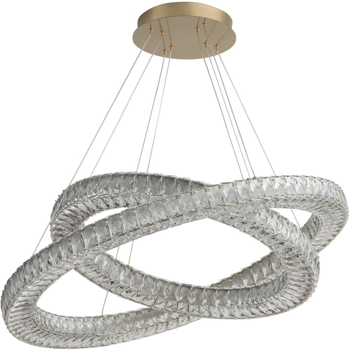 Oxygen Lighting 3-876-40 Elan 2 Light 32 inch Aged Brass Pendant Ceiling Light