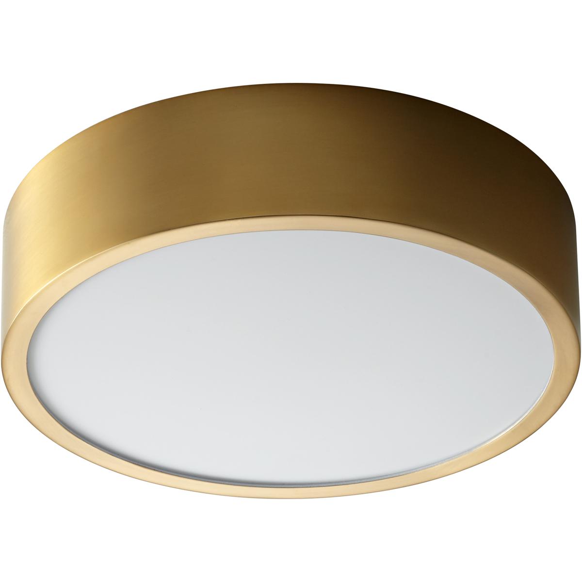 Oxygen Lighting 32-601-40 Peepers 1 Light 10 inch Aged Brass Flush Mount Ceiling Light