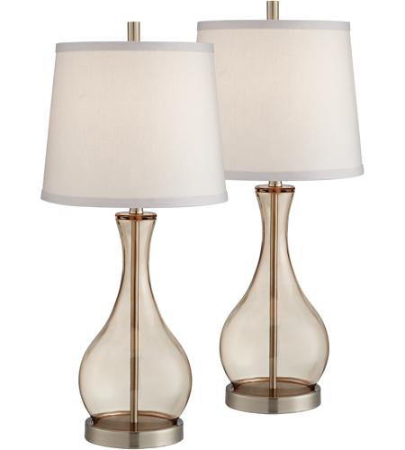 Pacific Coast 53Y28 Pacific Coast 25 inch 100.00 watt Champagne Table Lamps Portable Light, Set of 2 photo