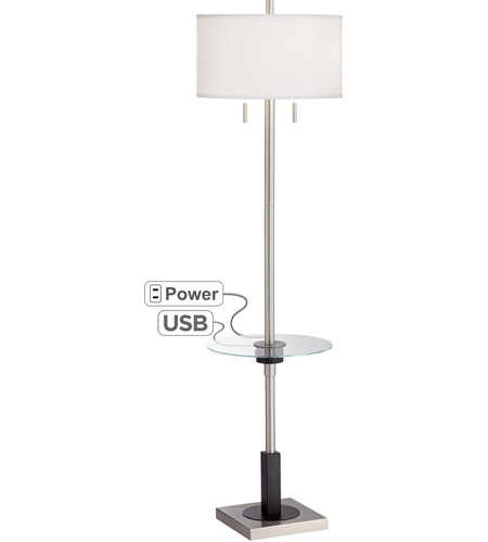 Pacific Coast 65e61 Morris 20 Inch 100, Floor Lamp With Tray And Usb Port