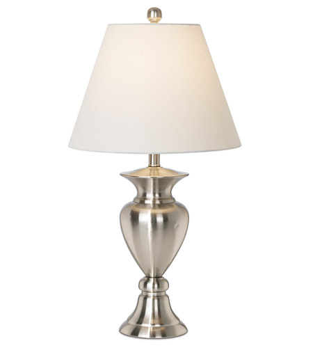 Pacific Coast 87-6348-99 Royal Grace 29 inch 100 watt Brushed Nickel and Steel Table Lamp Portable Light photo