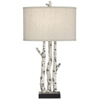 Pacific Coast 62W49 White Forest 23 inch 150 watt Natural Table Lamp Portable Light  photo thumbnail
