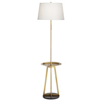 Pacific Coast 80N20 Richmond 66 inch 150.00 watt Antique Brass Plated Floor Lamp Portable Light, with Tray and USB Port alternative photo thumbnail
