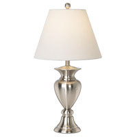Pacific Coast 87-6348-99 Royal Grace 29 inch 100 watt Brushed Nickel and Steel Table Lamp Portable Light photo thumbnail