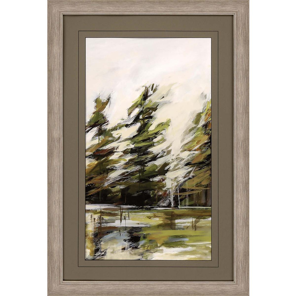 Paragon 13365 Evergreen Green and White and Brown and Beige Framed Art