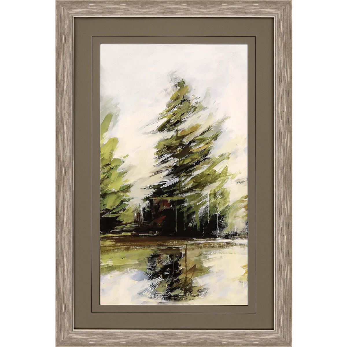 Paragon 13366 Evergreen Green and White and Brown and Beige Framed Art