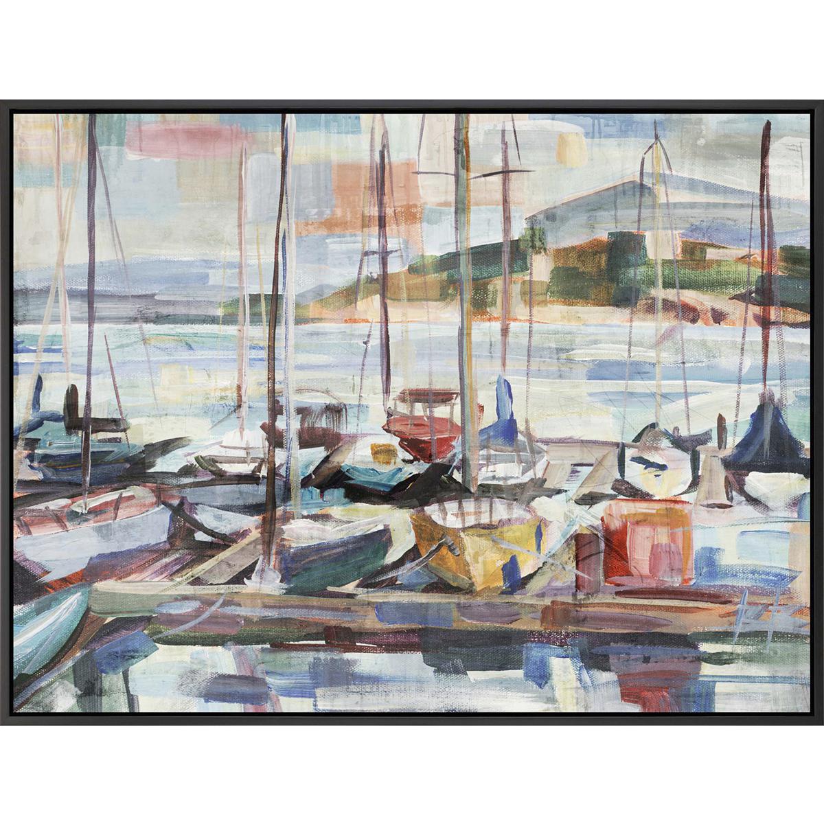 Paragon 15421 Waterside Blue and Green and Pink and Red Canvas
