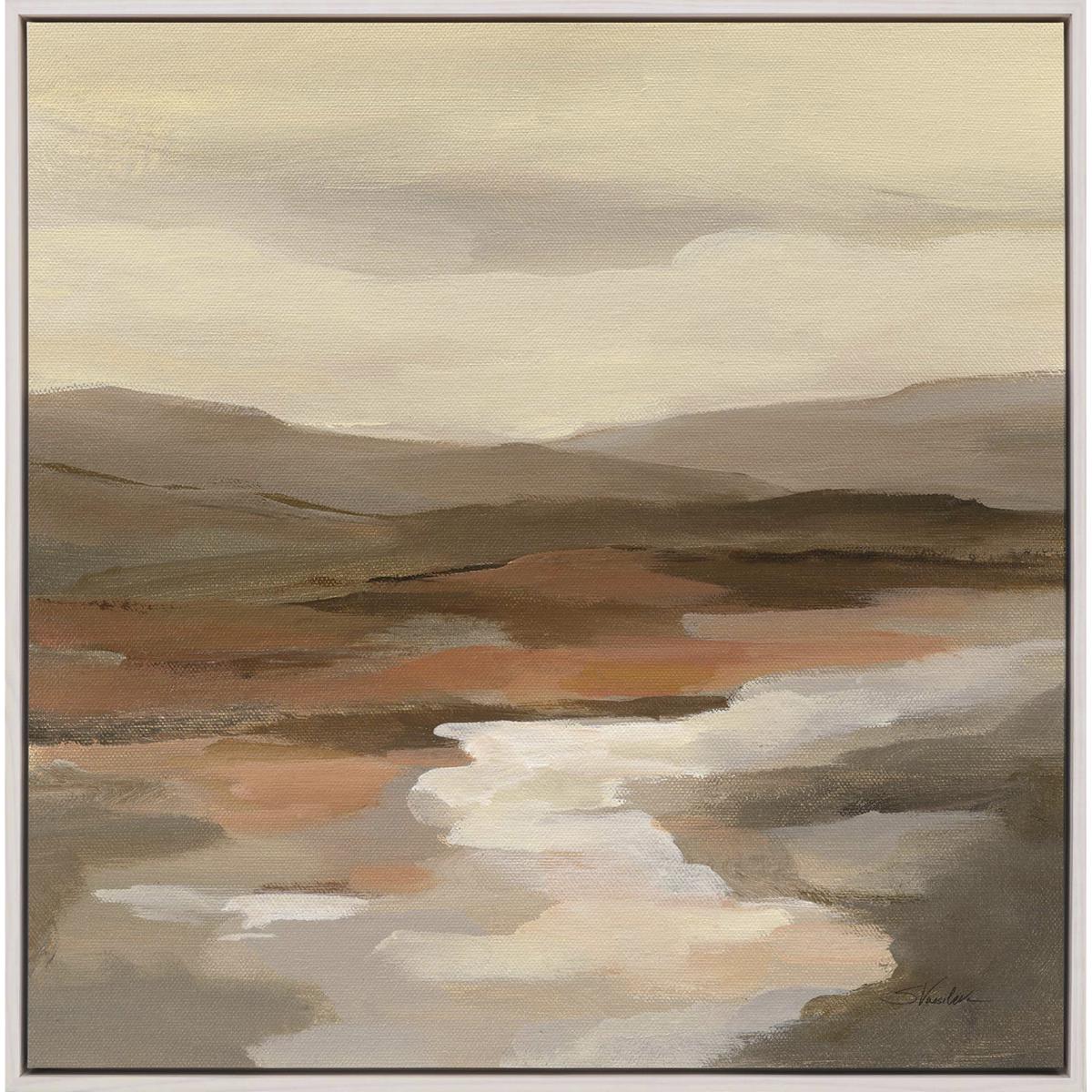 Paragon 15456 Cinnamon Riverbank Brown and Beige and Rust and White Canvas