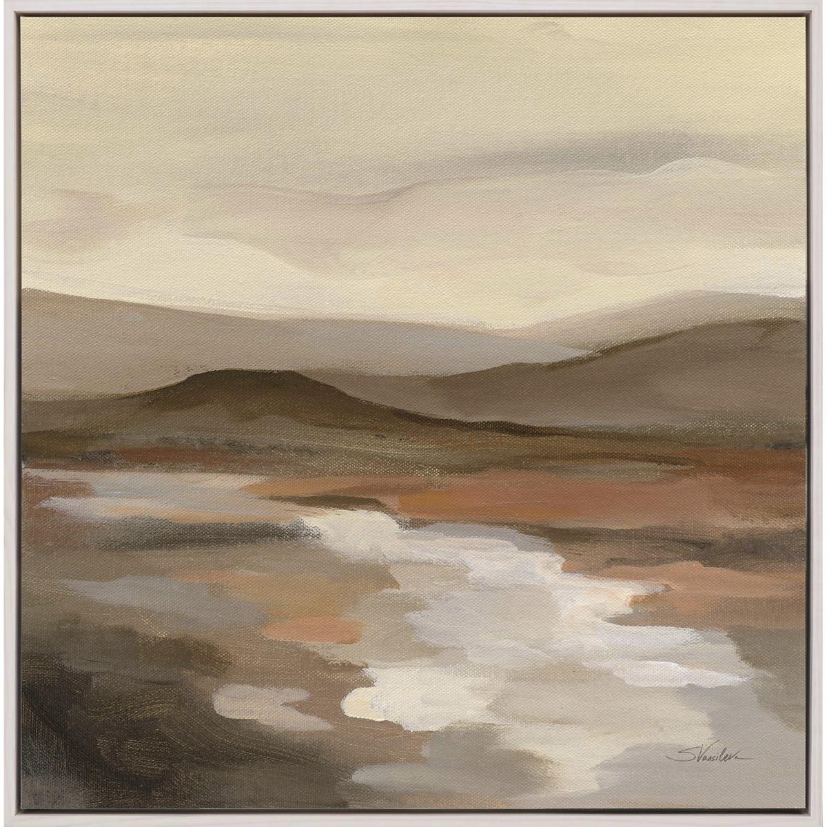 Paragon 15457 Cinnamon Riverbank Brown and Beige and Rust and White Canvas