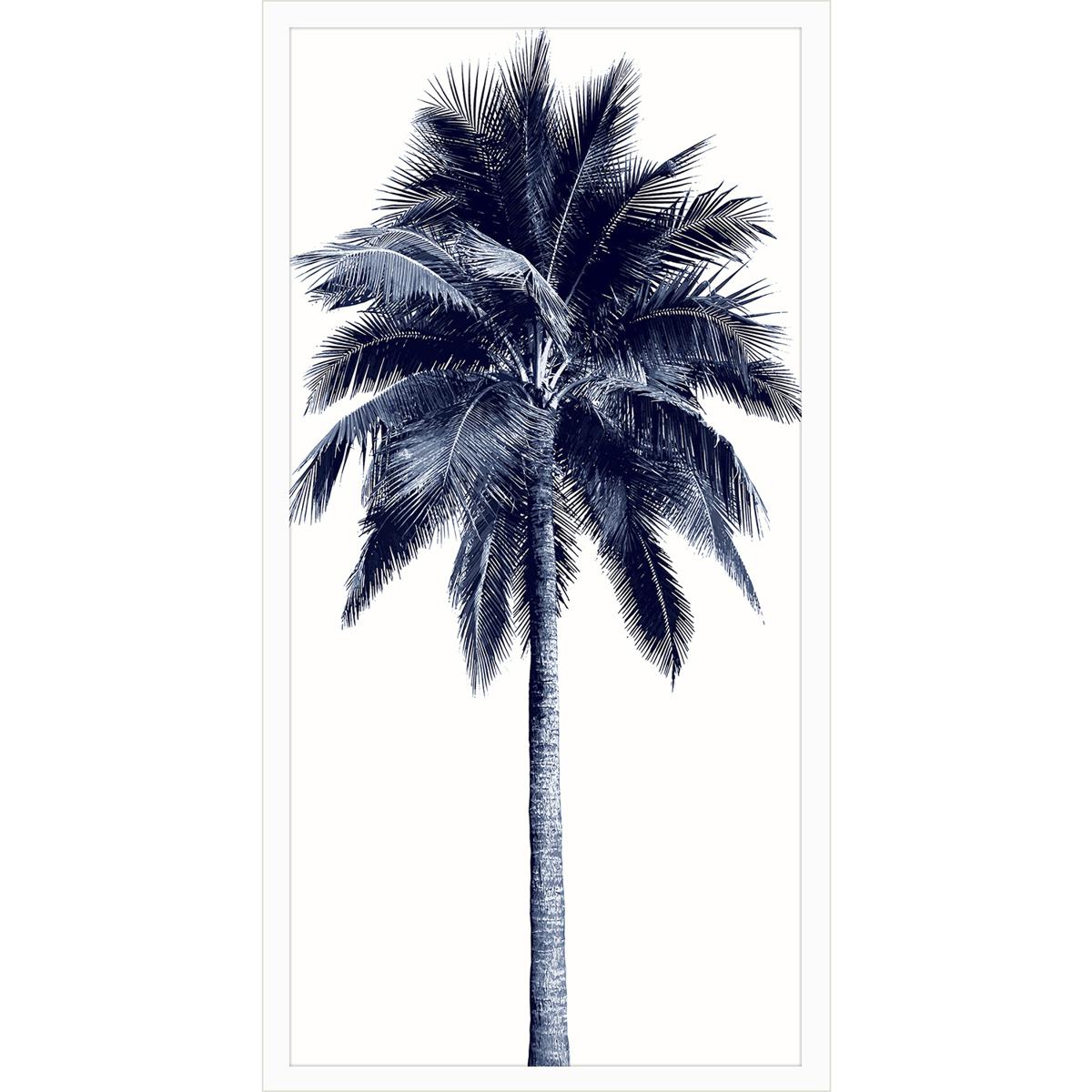 Paragon 15693 Palm Tree Blue Blue and White Framed Art
