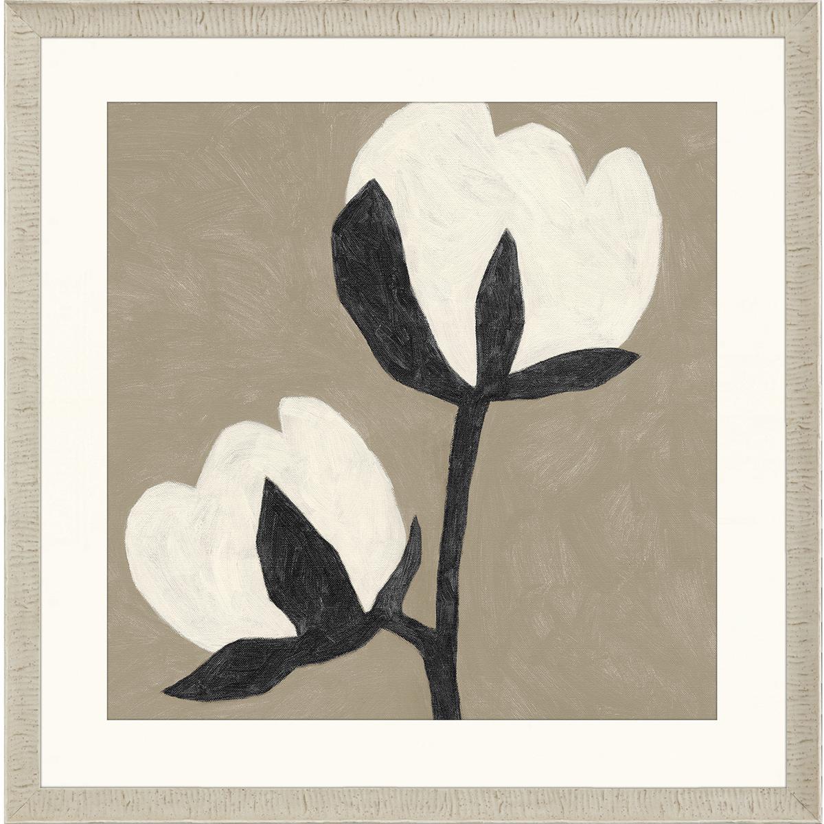 Paragon 15780 Delicate Sketch White and Beige and Black and Neutral Framed Art