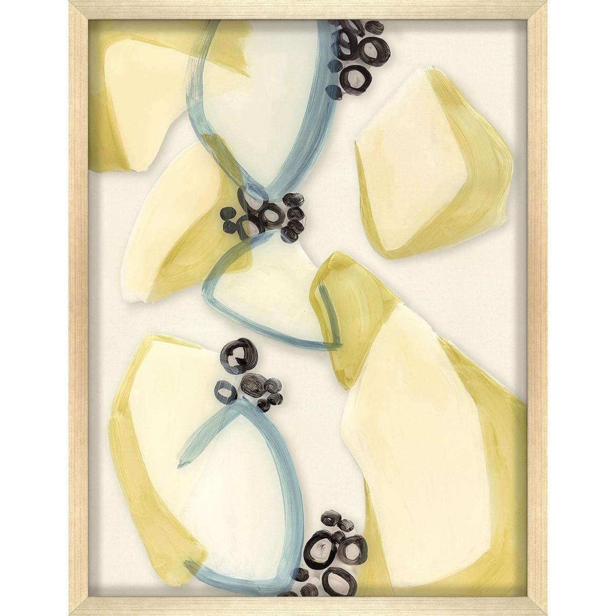Paragon 22028 Bedrock Garden Yellow and Brown and Green and White Framed Art, The Studio