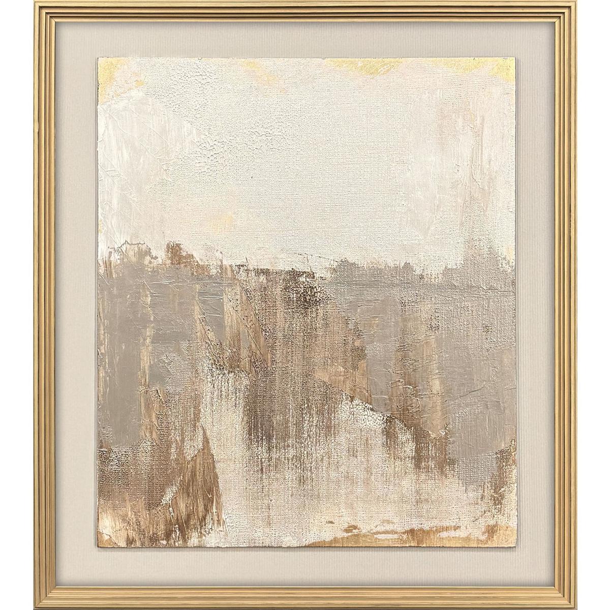 Paragon 22854 Goldenscape White and Metallic and Brown Framed Art, The Studio