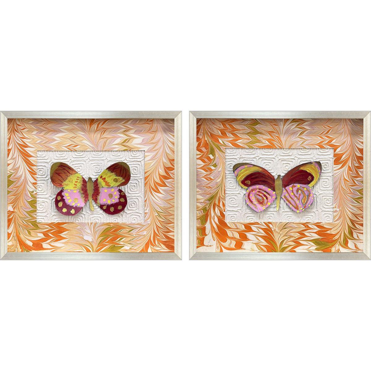 Paragon 22957 Flight Patterns Orange and Pink and Red and Yellow Framed Art, The Studio
