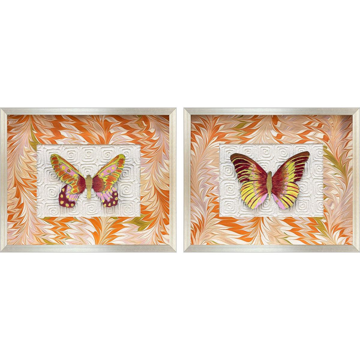 Paragon 22958 Flight Patterns Orange and Pink and Red and Yellow Framed Art, The Studio
