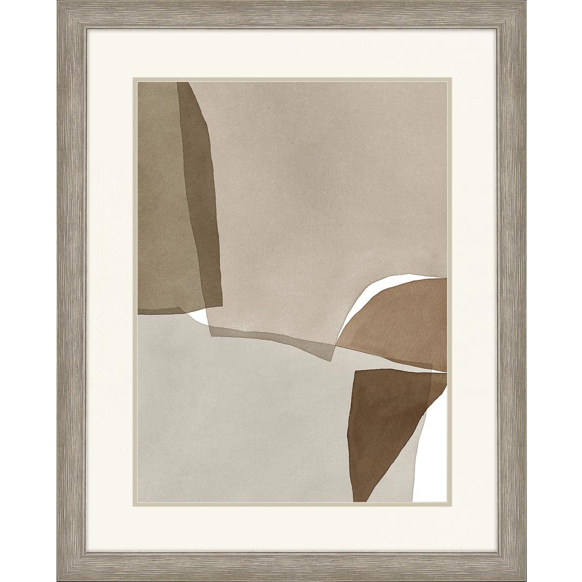 Paragon 31123 Translucent Chorus / Translucent Harmony Beige and Brown and Neutral and White Framed Art