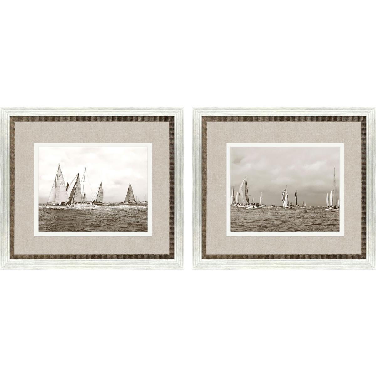 Paragon 32180 Regatta Brown and Gray and Sepia Framed Art