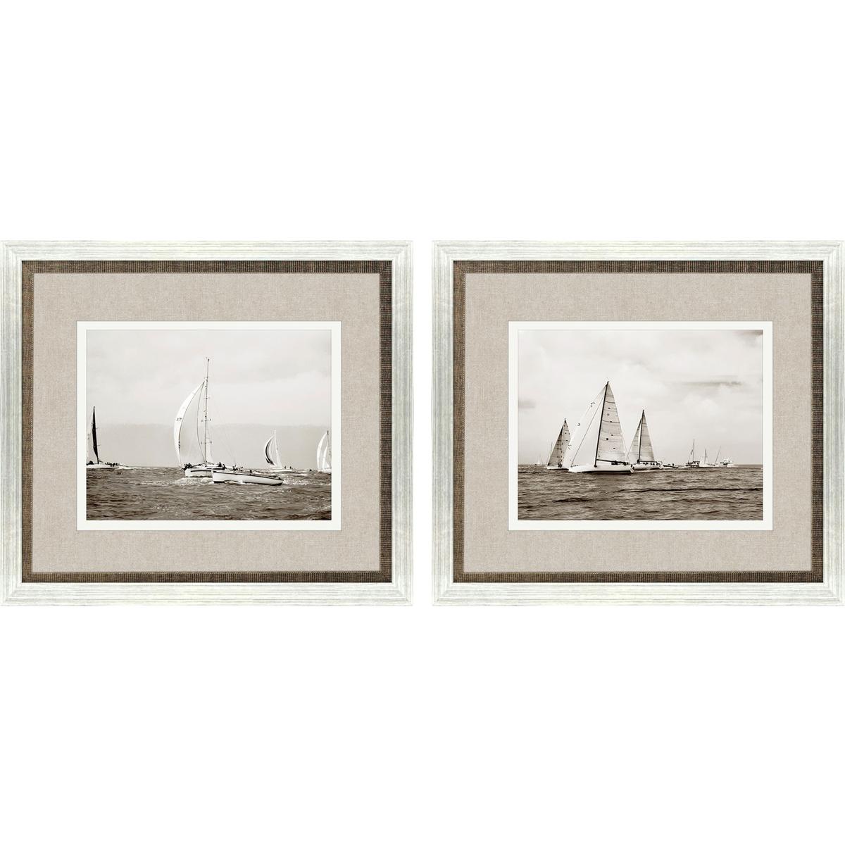Paragon 32181 Regatta Brown and Gray and Sepia Framed Art