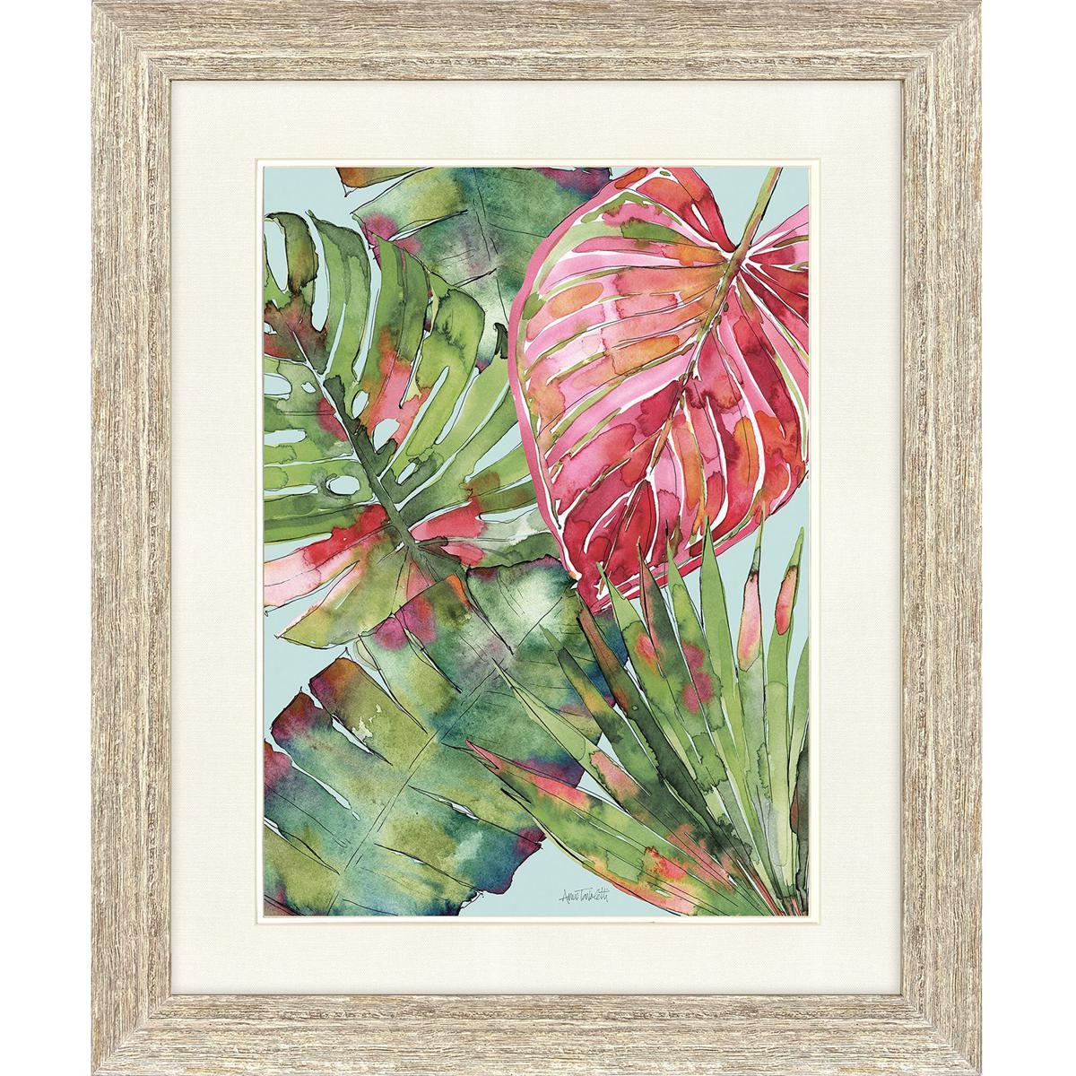 Paragon 47528 Palm Springs Green and Red and Pink and Purple Framed Art, Propac