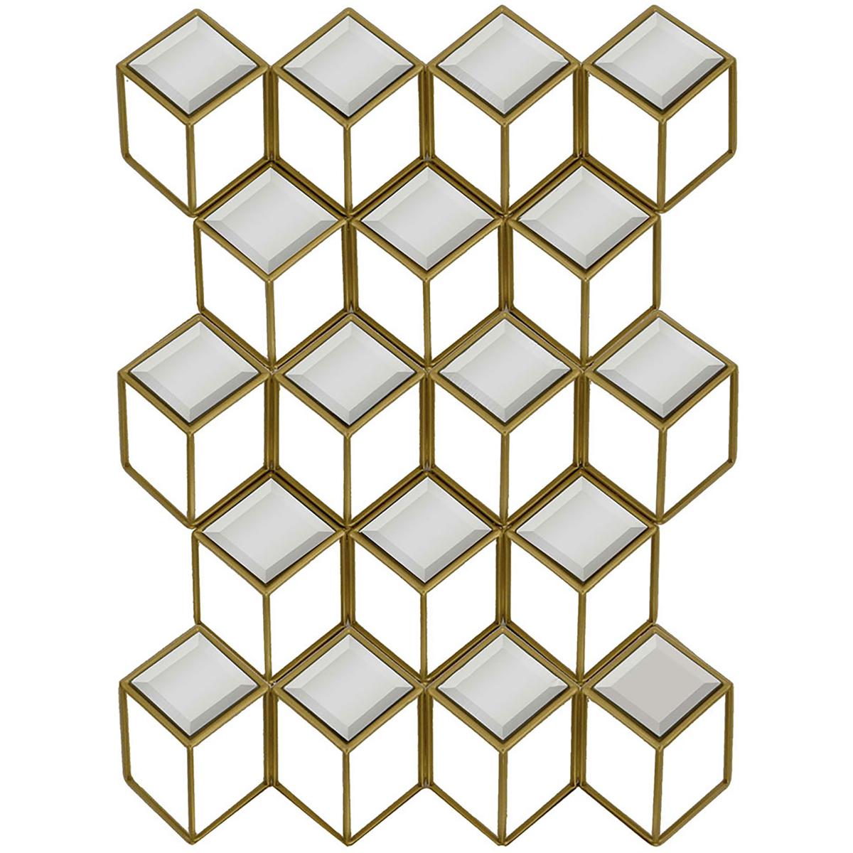 Paragon 9457 Mirror Collection 33 X 24 inch Metallic Wall Mirror, Global Goods