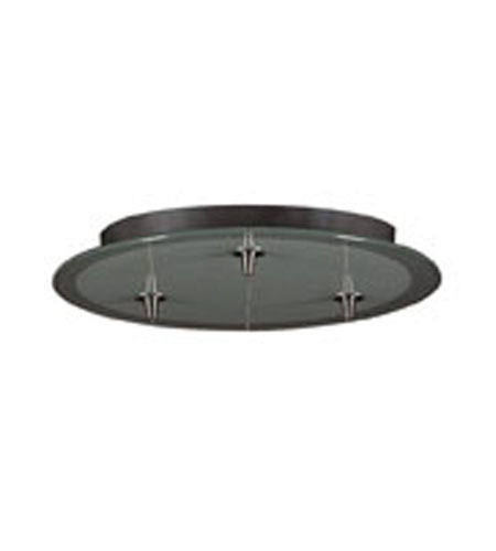 PLC Lighting 3-Lite Pan Accessory in Satin Nickel with Acid Frost Glass 150-SN photo