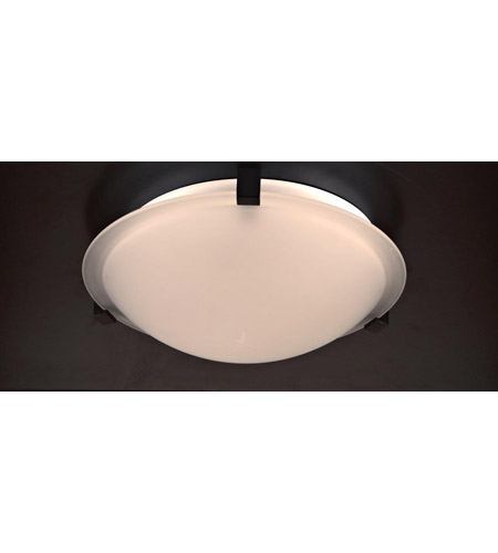 Plc Lighting 3453 Bk Nuova 1 Light 12 Inch Black Flush Mount