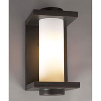 PLC Lighting Catalina Outdoor Wall Sconce in Oil Rubbed Bronze with Matte Opal Glass 31877/CFL-ORB photo thumbnail