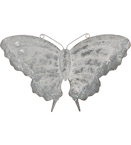 Pomeroy 563119 Coventry Antique Galvanized Garden Item, Butterfly photo
