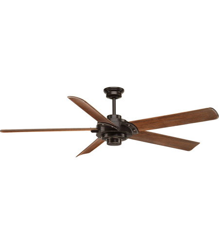 Progress P2546 20 Ellwood 68 Inch Antique Bronze With Walnut Blades Ceiling Fan