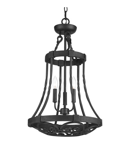 Progress P3691 71 Enclave 3 Light 16 Inch Gilded Iron Foyer