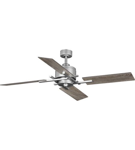 Progress P250024 141 Bedwin 54 Inch Galvanized With Grey Weathered Wood Blades Ceiling Fan - Gulliver 23 Inch Galvanized Ceiling Fan With Light Kit And Remote Control