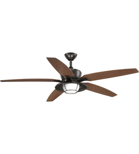 Progress P2564 2030k Montague 60 Inch Antique Bronze With Walnut Blades Indoor Outdoor Ceiling Fan Progress Led