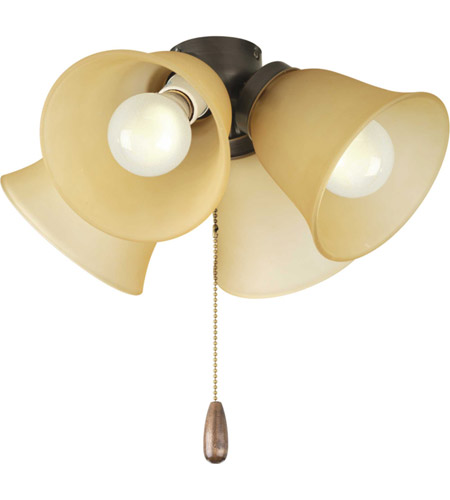 Details about   Progress Lighting P2636-20 Ashmore 3-Light Fan Light Kit Antique Bronze