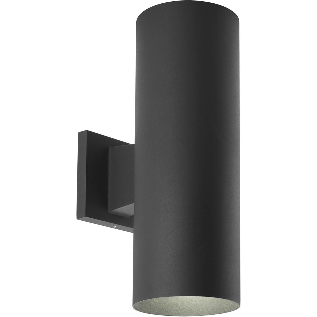 Progress P5675-31/30K Cylinder Outdoor Wall Mount Up/Down Cylinder in Black, LED Lamping, Progress LED
