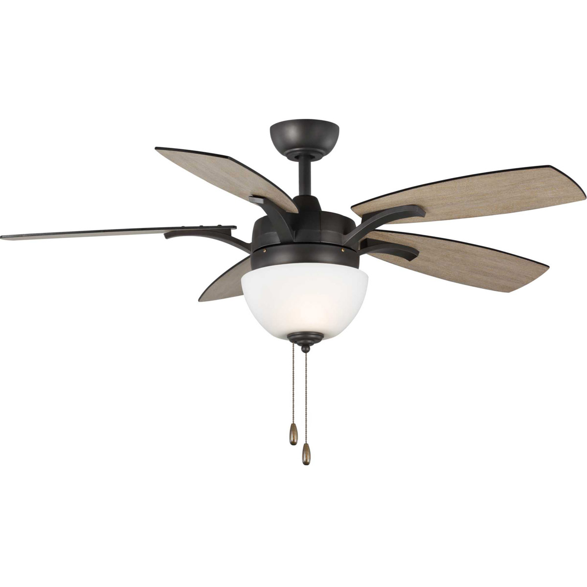 Progress P2598-143 Olson 52 inch Graphite with Graphite/Walnut Blades Ceiling Fan