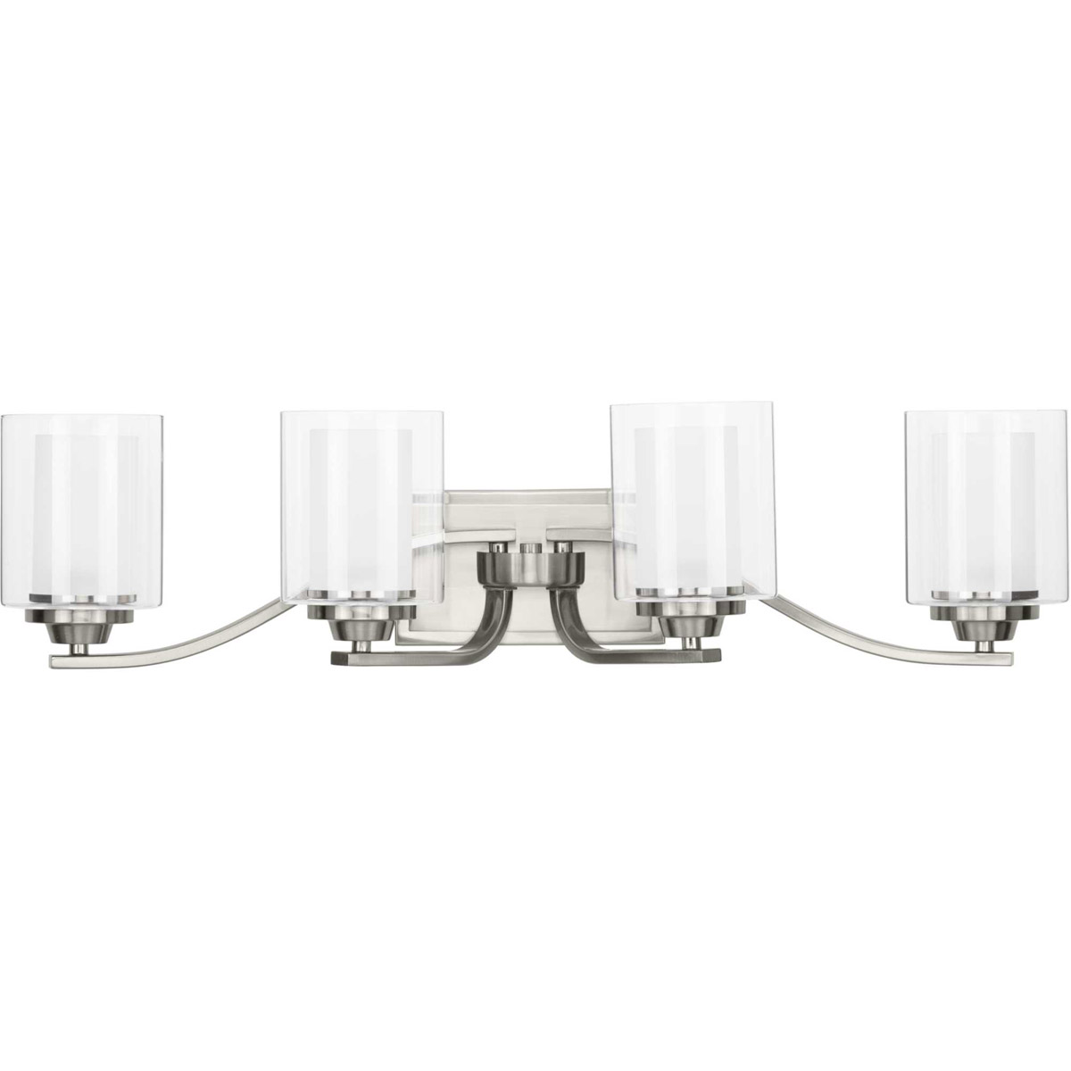 Progress P300123-009 Kene 4 Light 31 inch Brushed Nickel Bath Vanity Wall Light