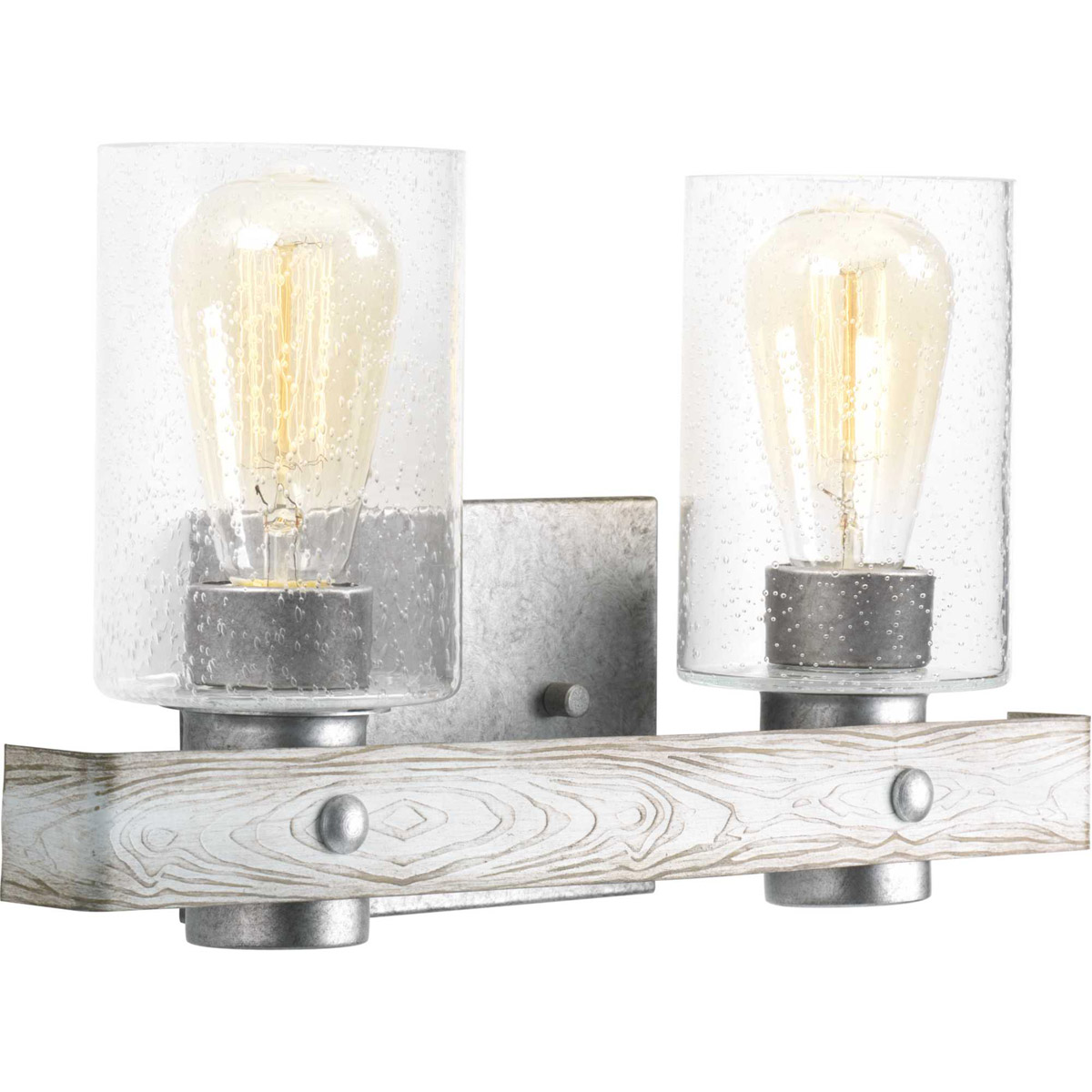 TrulyCoastal 30317-GI Camps Bay 2 Light 16 inch Galvanized Bath Vanity Wall Light